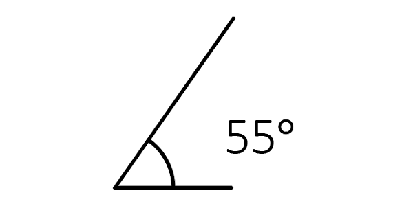 Icon 55-Grad-Neigung - Unzugängliche Flächen an Hängen, unter Solarmodulen und in Feuchtgebieten für Standardmaschinen