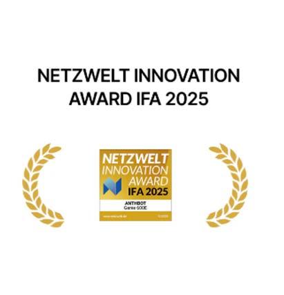 NETZWELT Innovation Award IFA 2025 - Anthbot Roboter-Rasenmäher prämiert für herausragende Innovation