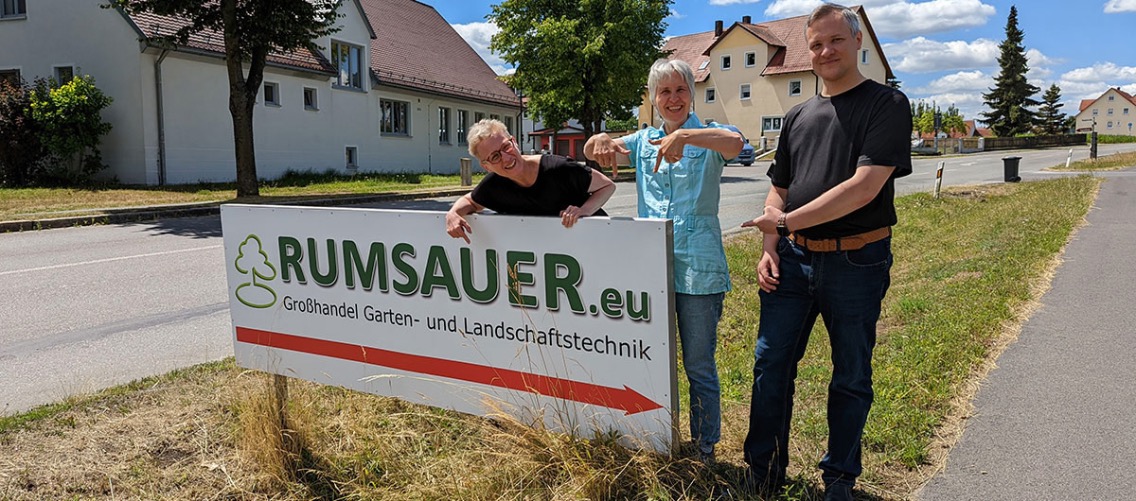Rumsauer - Die 3 Gesellschafter, v.l. Marion Hartmann, Barbara Heinrichs, Christian Rumsauer