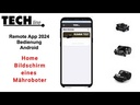 Tech Mähroboter Remote App Android 2024 Home Bildschirm innerhalb eines Mähroboters