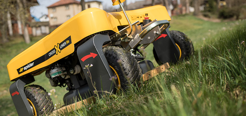 Spider CROSS LINER LITE Großflächenmäher ohne Seilwinde mit Schleuderwendung