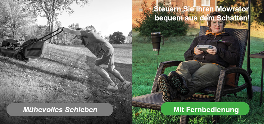 Mowrator S1 4WD Pro (18Ah) Breitreifen-Version