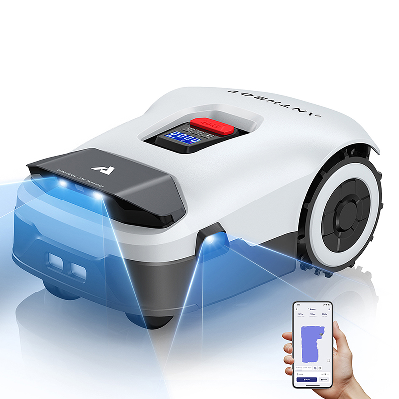 Anthbot Genie 1000 Drahtloser Mähroboter mit RTK und 4 Kamera 3D Vision 4G Connect bis 2000 qm