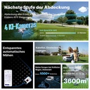 Anthbot Genie 1000 Drahtloser Mähroboter mit RTK und 4 Kamera 3D Vision 4G Connect bis 2000 qm