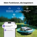 Anthbot Genie 600E Drahtloser Mähroboter mit RTK und 4 Kamera 3D Vision 4G Connect bis 900 qm