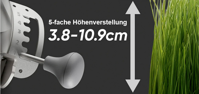 Mowrator S1 4WD Pro (18Ah) Set mit verformbaren Reifen, 100% Steigung