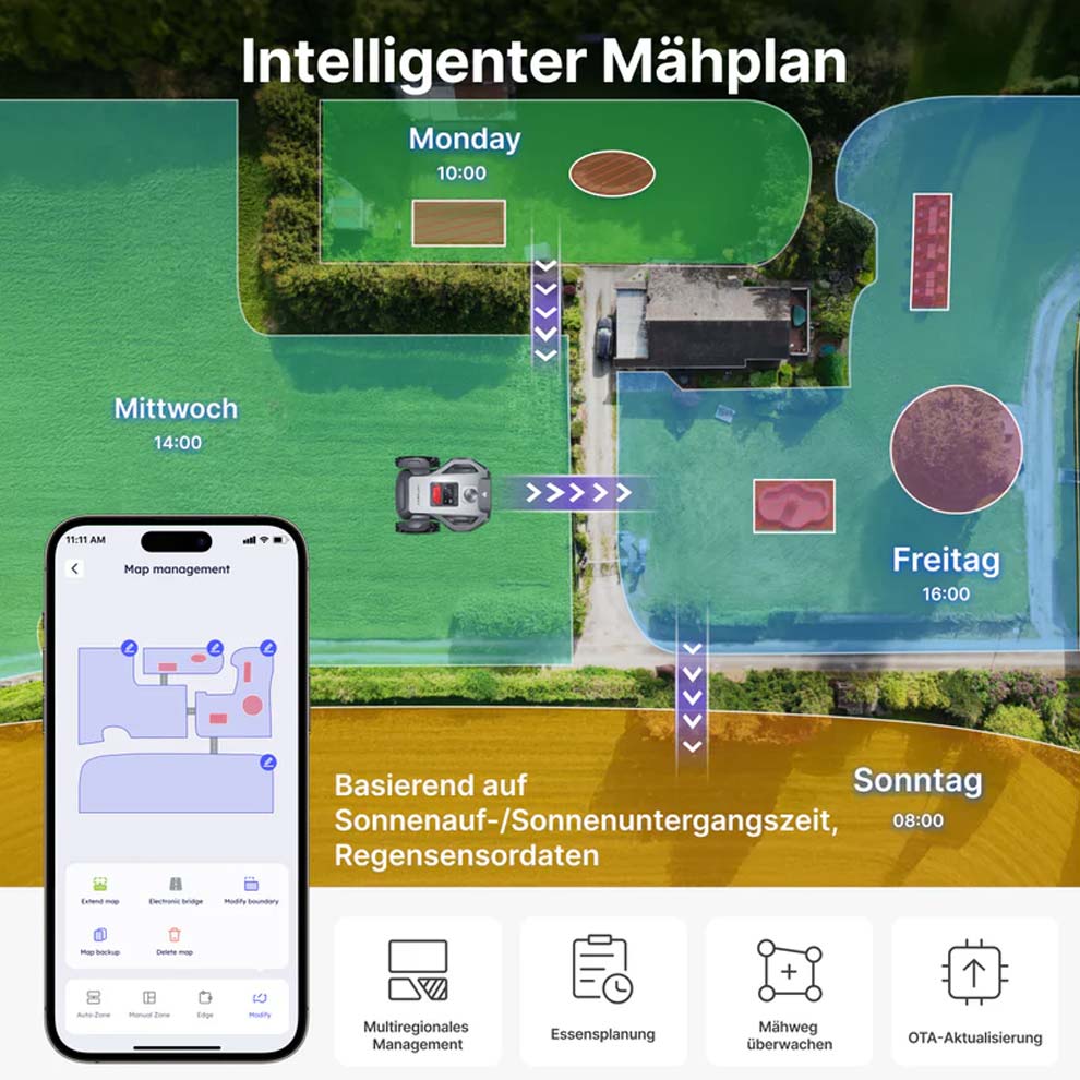 Anthbot M5 LiDAR 360° Smart-Mähroboter
