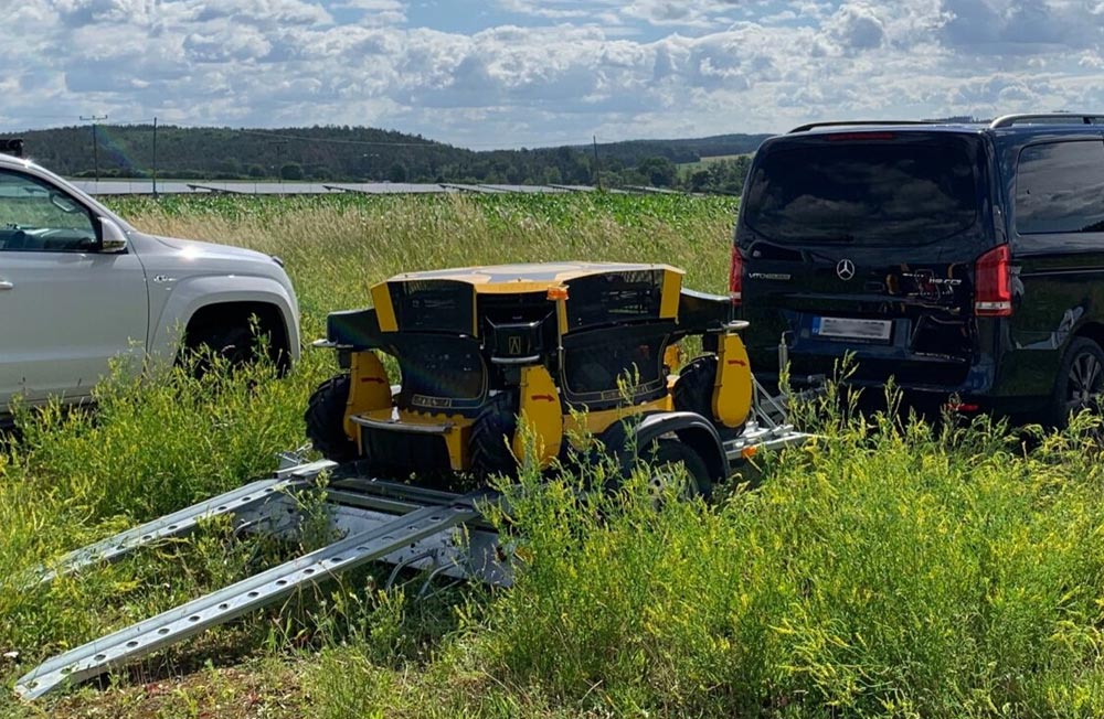 Spider 2SGS EFI Großflächenmäher und Böschungsmäher mit Seilwinde und Schleuderwendung