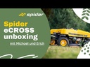 Spider E-CROSS LINER vollelektrischer Großflächenmäher ohne Seilwinde mit Schleuderwendung