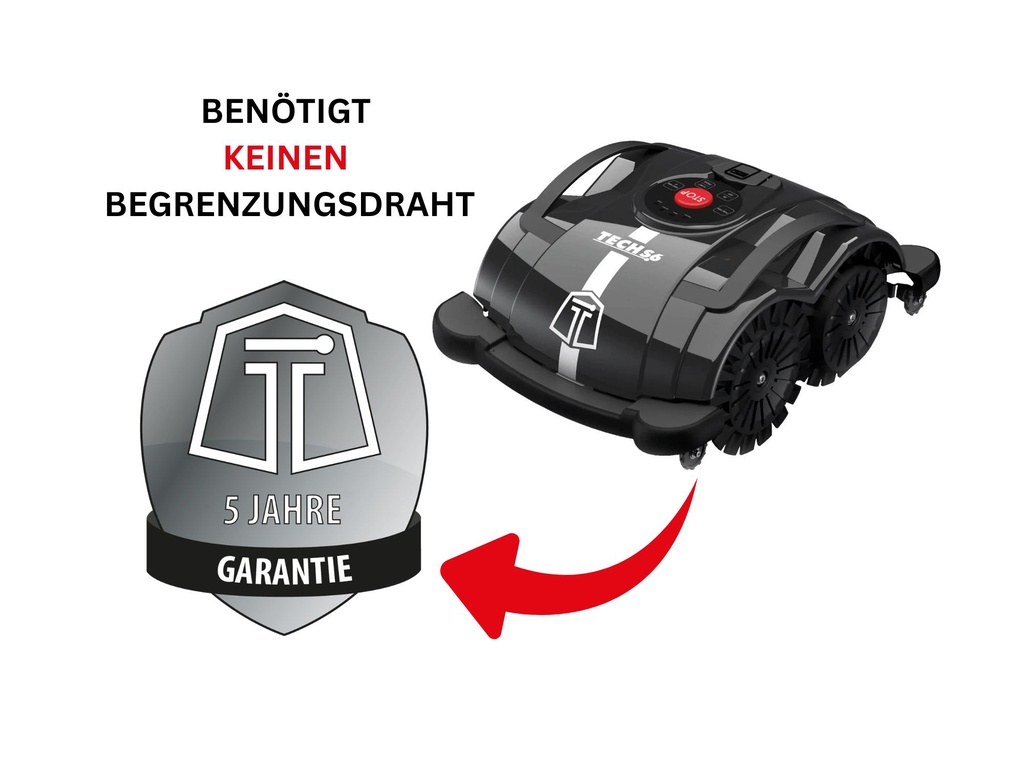 Mähroboter Techline Tech S6 7.5 bis ca. 400 m²