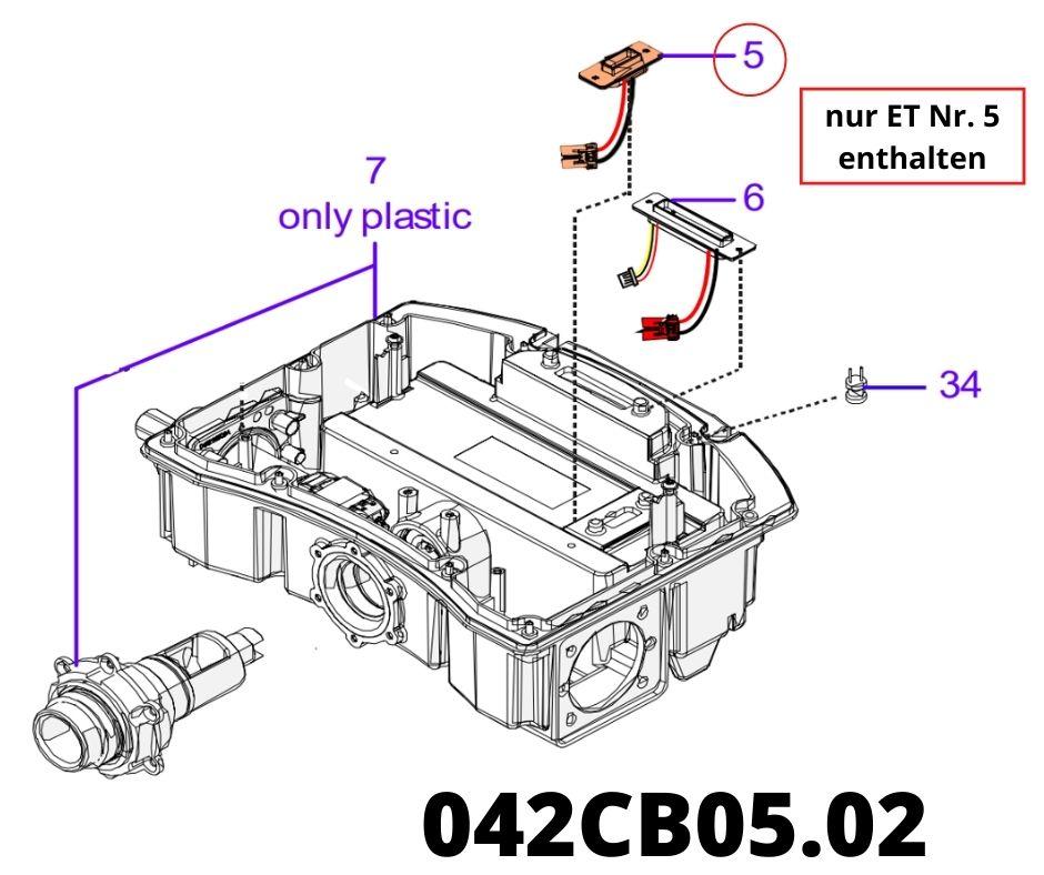 Akku Kontakt inkl. Kabel zum Mainboard