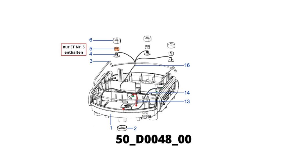 TECH L6 und S6 Gras Sensor fixierung Manschette innen