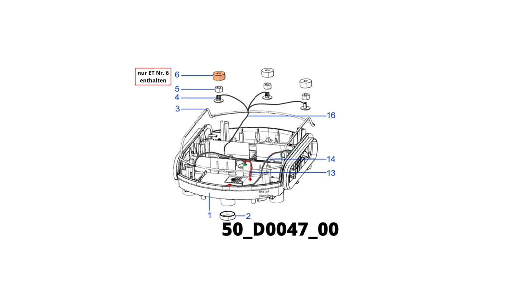 TECH L6 und S6 Gras Sensor fixierung Manschette außen