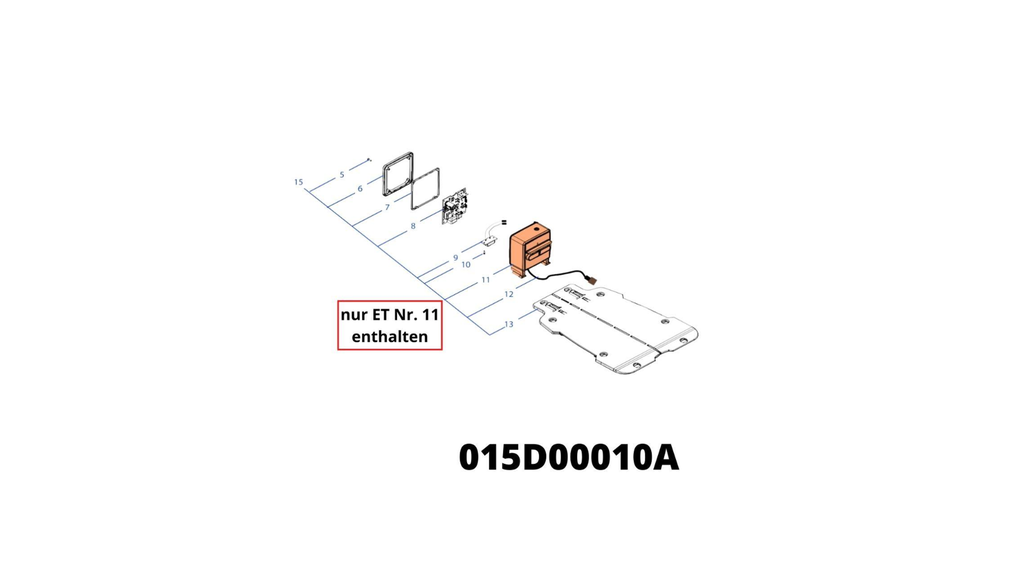 Transmitter Box Vorderseite mit Ladekontakten