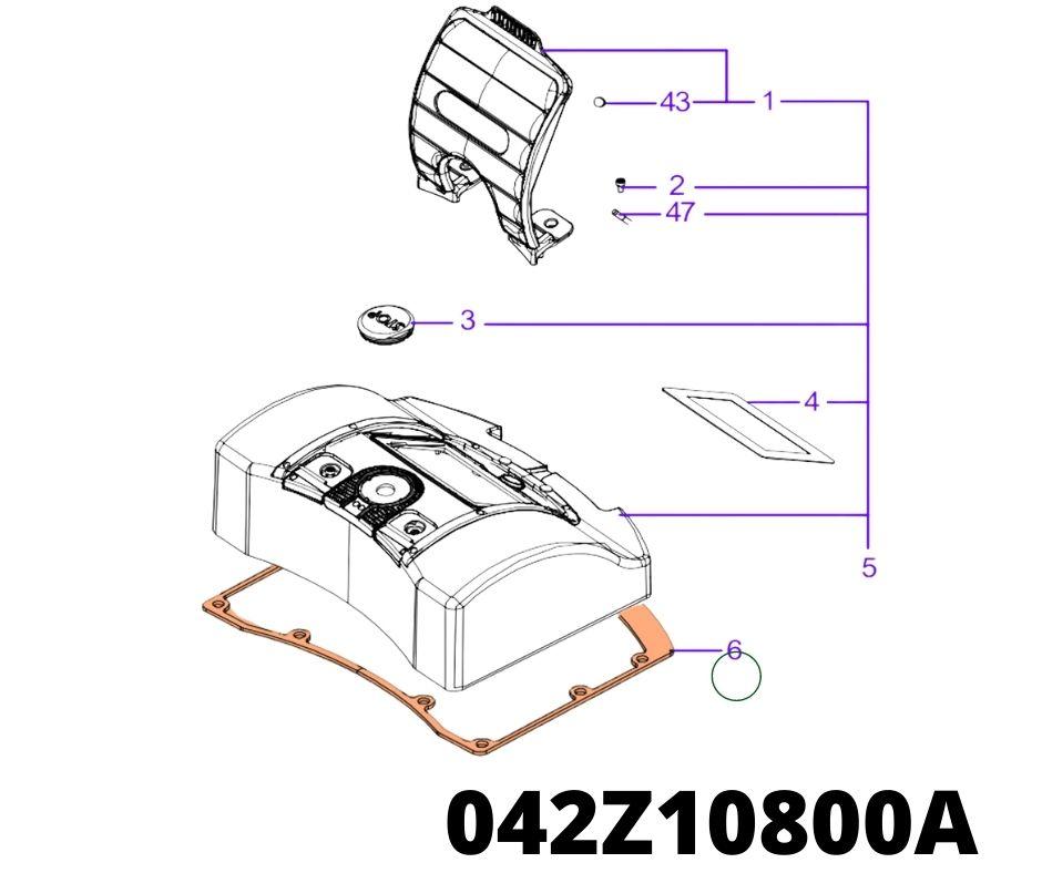 Back Cover Dichtung X4/X6 Serien