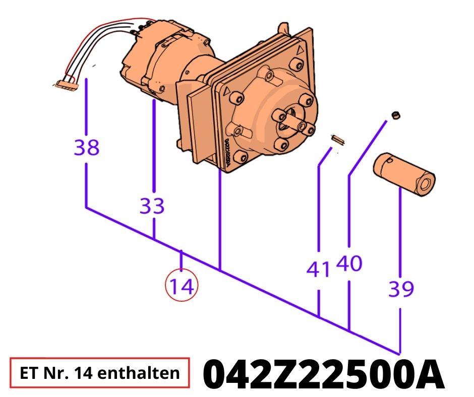 Antriebsmotor X4 / X6 komplett