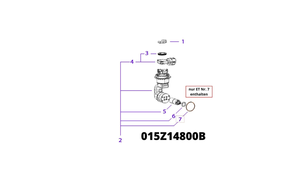 Arm Antriebsmotor Dichtung