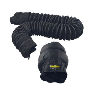 Master Flexible Warmluftführung Ø 31cm x 7,6 m Nylon schwarz mit Tasche