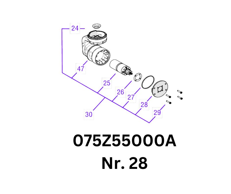 4WD Antriebsmotor Flansch