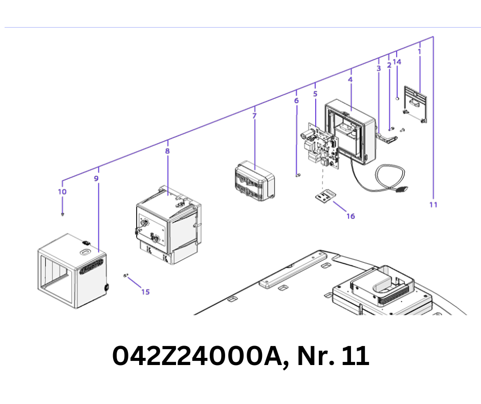 Gelenkplatte Transmitter Box komplett Weiß TECH LX4 4WD