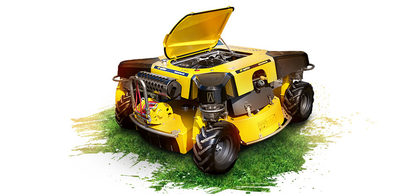 Spider 2SGS SUPERLOW EFI Großflächenmäher und Böschungsmäher mit Seilwinde, Solarpark Pflege