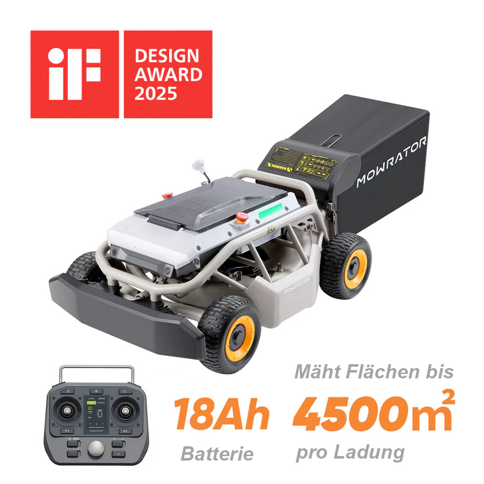 Mowrator S1 4WD Pro (18Ah), 75% Steigung
