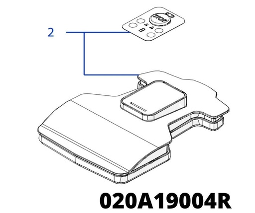 [T2020A19004R] Tech Next X2 Haube inkl. Tastatur und Regensensor