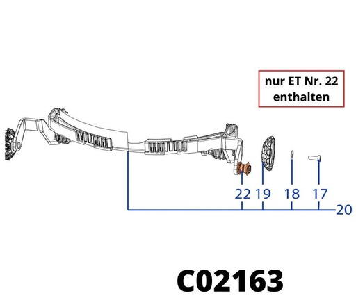 [T2C02163] Tech Line Wiper Blitz und Tech L6 Hebesensor Räder Buchse bzw. Lager