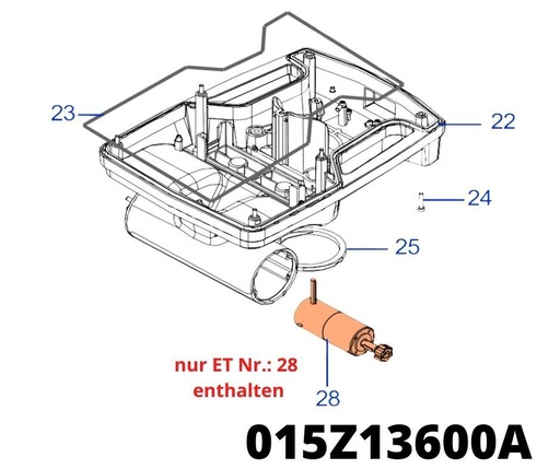 [T2015Z13600A_R] TECH Next X2 Antriebsmotor bürstenlos alle X2 Modelle