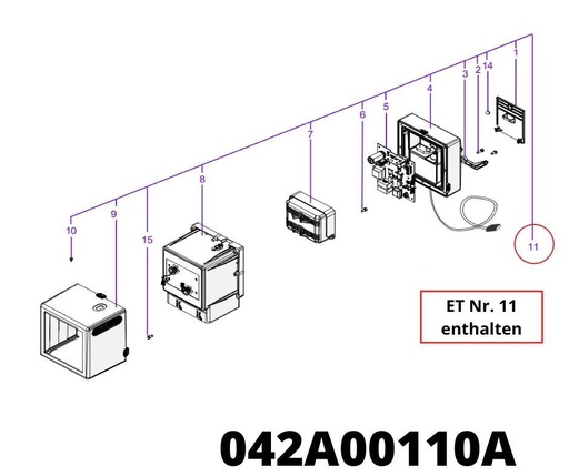 [T2042A00110A] Transmitter Box X4/X6 komplett