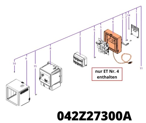 [T2042Z27300A] Docking Station Deckel Frame mit Kabel