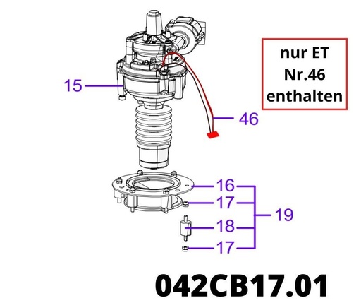 [T2042CB17.01] Kabelsatz Mainboard Messermotor