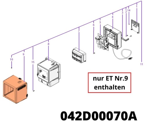 [T2042D00075A] Transmitter Box Rahmen außen