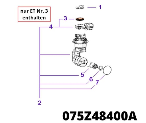 [T2075Z48400A] Tech Next Q Lenkung Getriebe Zahnrad