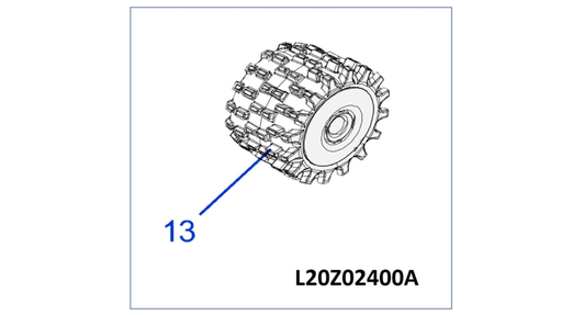 [T2L20Z02400A] TECH Next X2 Antriebsrad Gummi