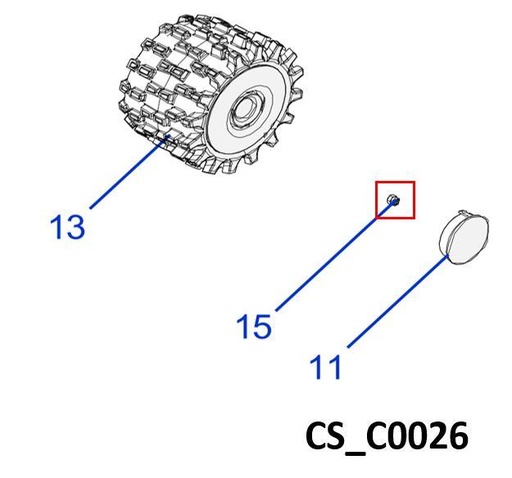 [T2CS_C0026] Antriebsrad Mutter