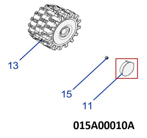 [T2015A00010A] TECH Next X2 Antriebsrad Radkappe