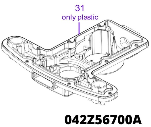 [T2042Z56700A] TECH NEXT X6 Chassis Front