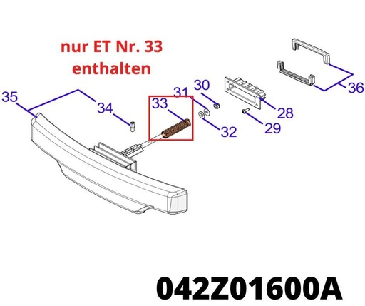 [T2042Z01600A] Front Bumper Feder