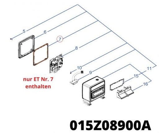 [T2015Z08900A] TECH Next X2 Transmitter Box Dichtung für Deckel