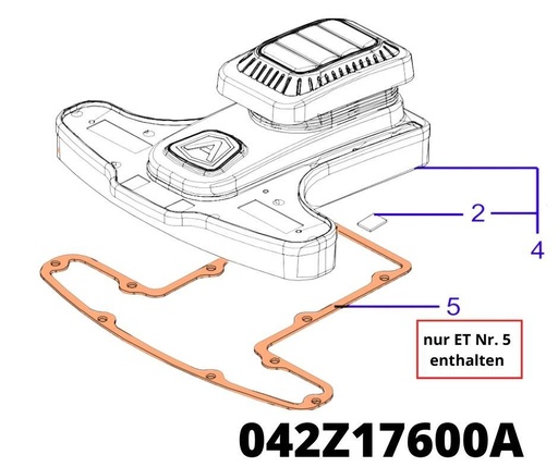 [T2042Z17600A] Front Cover Dichtung LX4