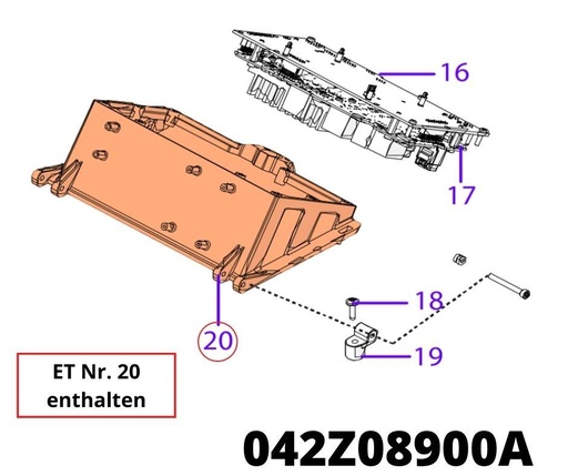 [T2042Z08900A] TECH NEXT BX4 Mainboard Halterung