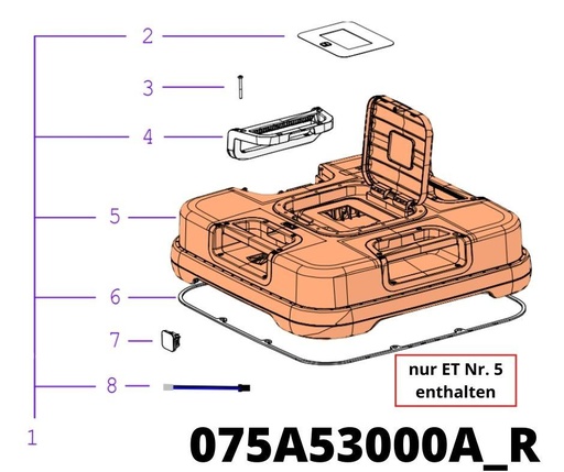 [T2075A53000A_R] TECH NEXT Q Cover mit Gummi Bump Leiste