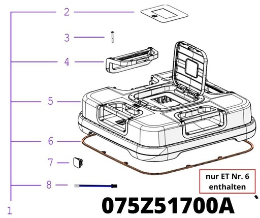 [T2075Z51700A] TECH NEXT Q Cover Dichtung