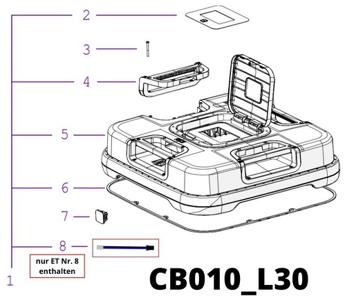 [T2CB010_L30] TECH NEXT Q Regensensor zu Mainboard Kabel