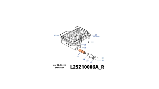 [T2L25Z10006A] TECH NEXT Antriebsmotor bürstenlos komplett