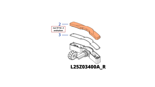 [T2L25Z03400A_R] TECH NEXT Stoßsensor Abdeckung