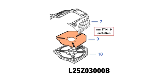 [T2L25Z03000B] TECH NEXT X 2.5 Messerschutz Gummischeibe - ersetzt durch L25Z07800A 