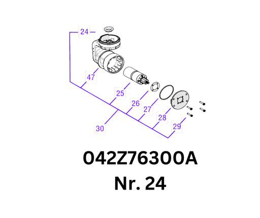 [T2042Z76300A] 4WD Lenkung Lager oben