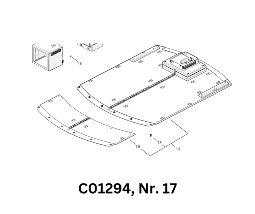 [T2C01294] Stift TECH LX4 RTK, LX4 4WD, LX6 4WD, Quad